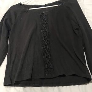 American Eagle grey long sleeve top